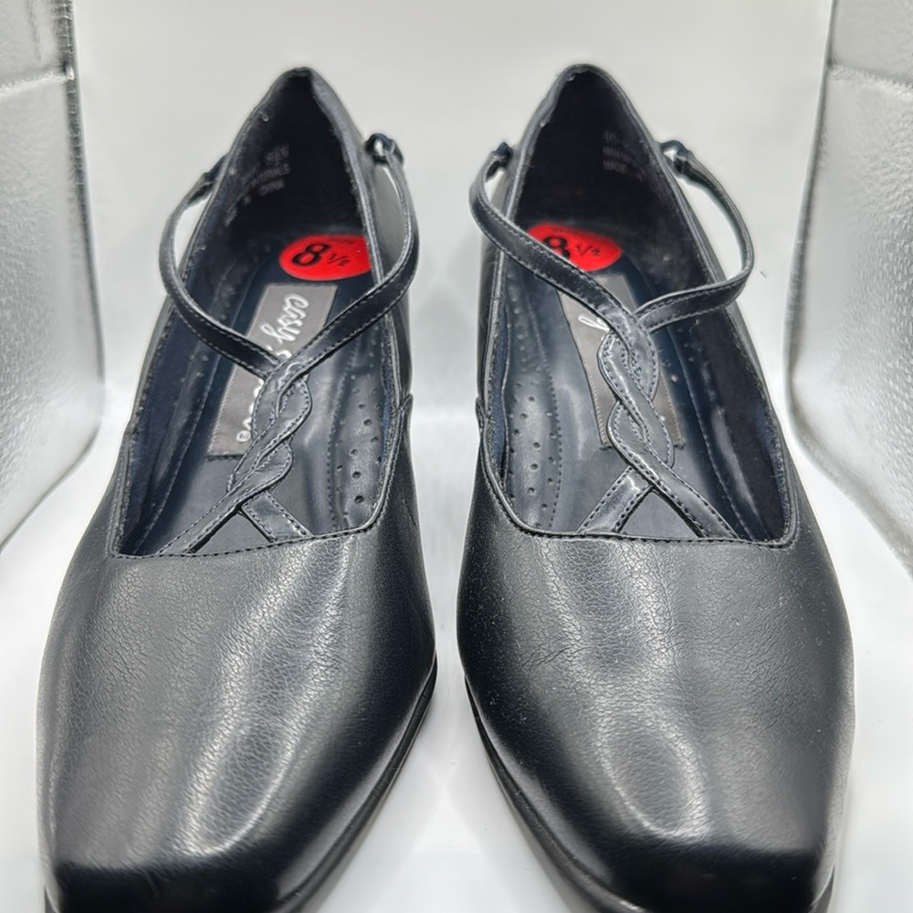Easy Street black chunky heeled heels for work or play!